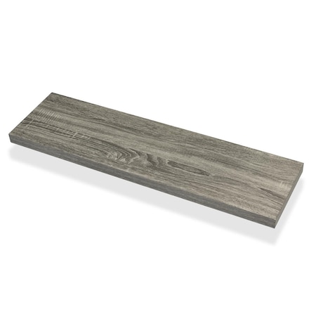 Kd 36 in. Avalon MDF with Veneer Overlay Floating shelf, Ash Oak KD3034542